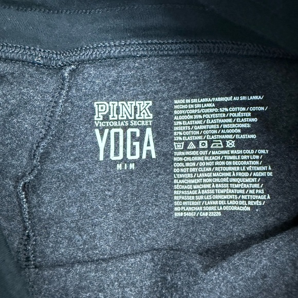 Victoria's Secret Black and Pink Track Pants with Stripe Design - Picture 6 of 6